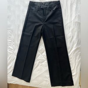Banana republic black wool wide leg trousers